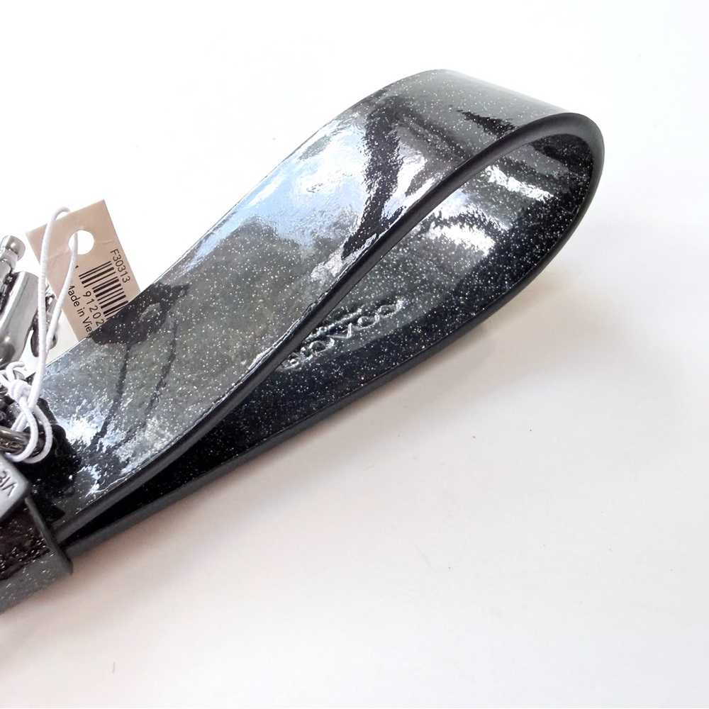 NWT Coach x NASA Limited Edition Glitter Patent Key Fob/Bag Charm - Picture 10 of 16